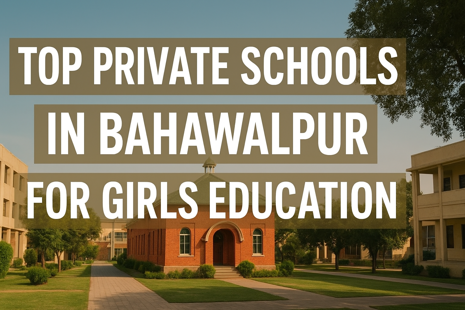 Top Private Schools in Bahawalpur for Girls Education