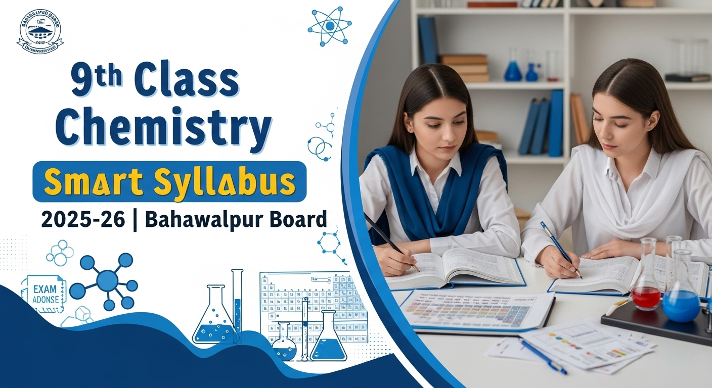 9th Class Chemistry Smart Syllabus 2025-26 Bahawalpur Board