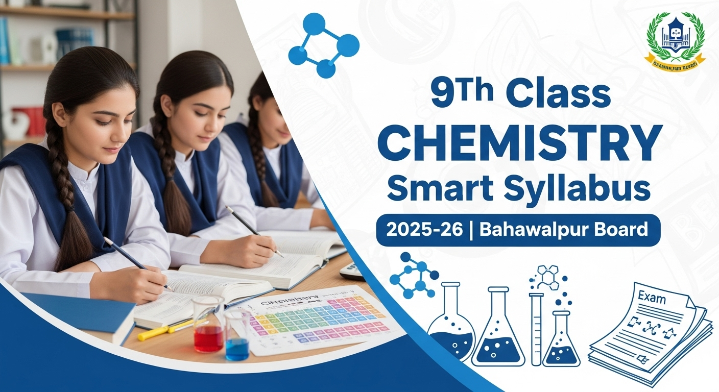 9th Class Chemistry Smart Syllabus 2025-26 Bahawalpur Board