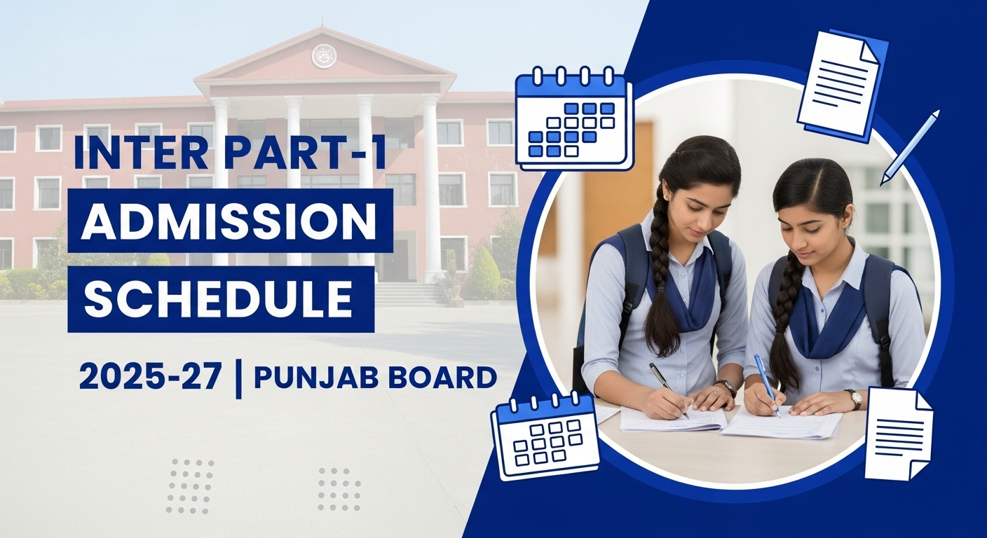 BISE Bahawalpur Inter Part-1 Admission Schedule 2025–27 Announced