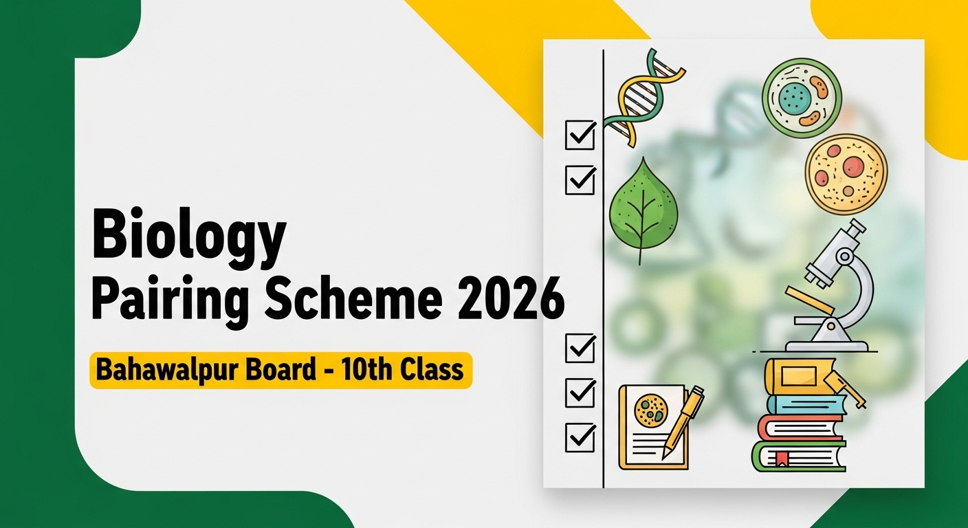 Bahawalpur Board 10th Class Biology Pairing Scheme 2026