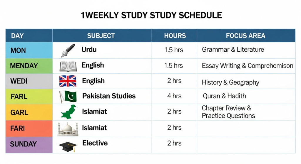 10th Class Arts Group Best Study Schedule 2026