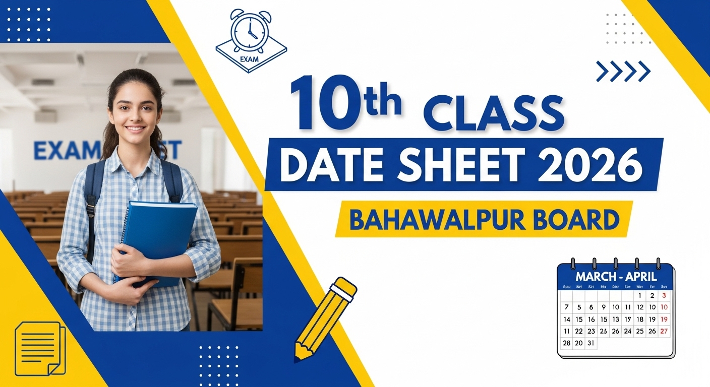 10th Class Date Sheet 2026 Bahawalpur Board