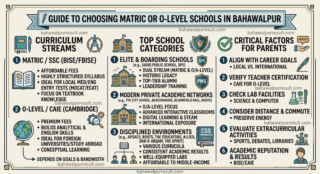 Best Schools in Bahawalpur for Matric and O-Level Studies