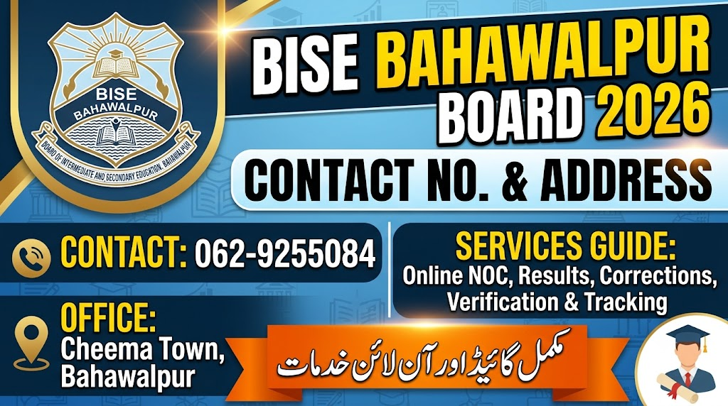 BISE Bahawalpur Board Contact Number